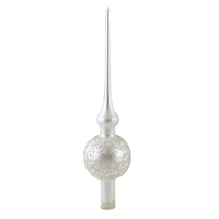 Inge Glas Mistletoe White Finial - - SBKGifts.com