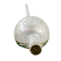 Inge Glas Mistletoe White Finial - - SBKGifts.com