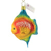 (50838) Inge Glas Angel Fish Yellow, 4.75 Inch, Ornament Christmas Ocean 10098S021