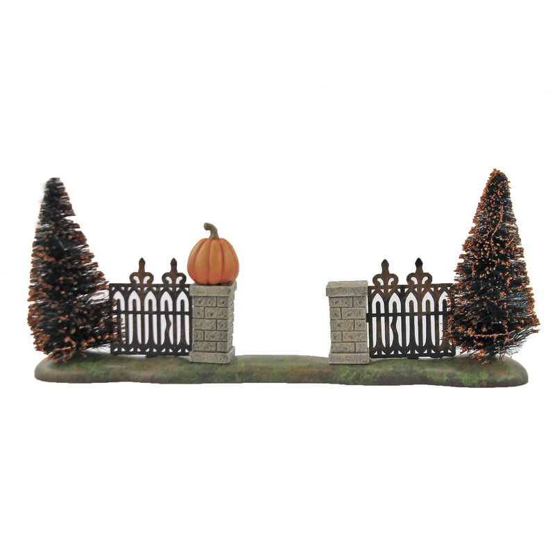 Department 56 Villages Halloween Gate - - SBKGifts.com