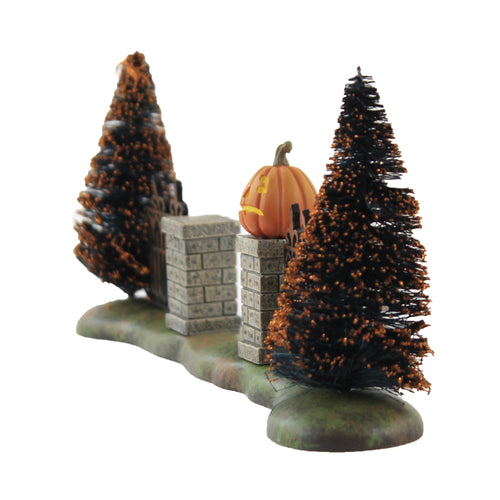 Department 56 Villages Halloween Gate - - SBKGifts.com