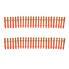 (50847) Department 56 Villages Pumpkin Orange Glitter Fence, 2.25 Inch, Halloween 6007703