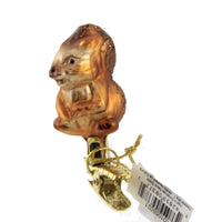 (50848) Inge Glas Little Squirrel, 2.25 Inch, Clip-On Ornament Christmas 10105S021