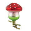 (50865) Inge Glas Lucky Charm Mushroom, 2.75 Inch, Christmas Ornament Spring 10123S015