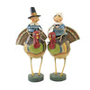 (50889) Lori Mitchell Tom & Goody On Gobblers, 10.00 Inch, Pilgrims Thanksgiving 92295