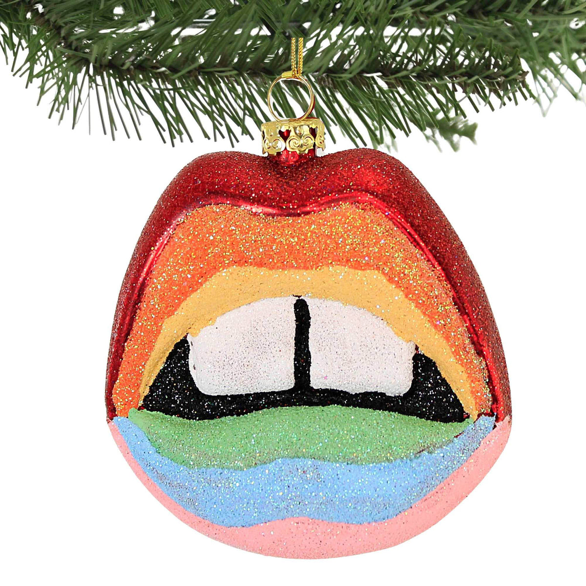 Holiday Ornament Spectrum Lips - - SBKGifts.com