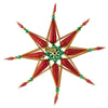 Tree Topper Finial Red Green Star Tree Topper - - SBKGifts.com