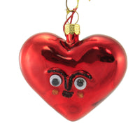 (50971) Holiday Ornament Googly Eye Heart, 2.50 Inch, Love Valentine Sweetheart Go6925h