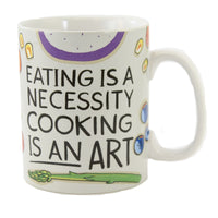 (50976) Tabletop Cooking Is An Art Mug, 4.50 Inch, Eating Necessity 104476