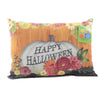 (50985) Manual Woodworkers And Weavers Floral Day Of The Dead Pillow, 13.00 Inch, Owls Pumpkins Shfdod