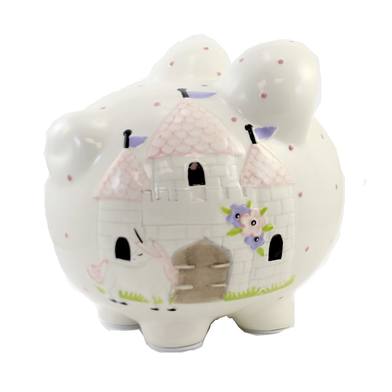 Bank Unicorn Castle Piggy Bank - - SBKGifts.com