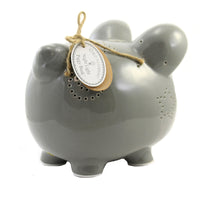 Bank Grey Night Light Piggy Bank - - SBKGifts.com