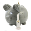 (51000) Bank Grey Night Light Piggy Bank, 6.50 Inch, 883,181,392,396, 3626Gy