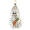 (51320) Holiday Ornament Bunny Holding Carrott, 3.50 Inch, Rabbit Easter Christmas Of17224