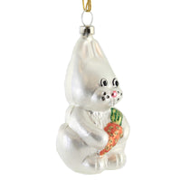 Holiday Ornament Bunny Holding Carrott - - SBKGifts.com