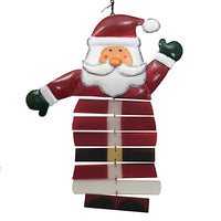 (51404) Christmas Waving Santa Mobile, 19.25 Inch, Handcrafte Glass Geblueg515