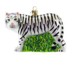 (51423) Old World Christmas White Tiger, 4.00 Inch, Grace Beauty 12137