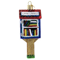 (51426) Old World Christmas Little Library, 5.00 Inch, Recent Trend Advid Readers 36294