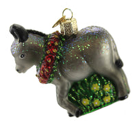 (51431) Old World Christmas Donkita, 3.50 Inch, Christmas Miniature Donkey 12593