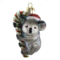 (51432) Old World Christmas Christmas Koala, 4.25 Inch, Candy Cane 12590