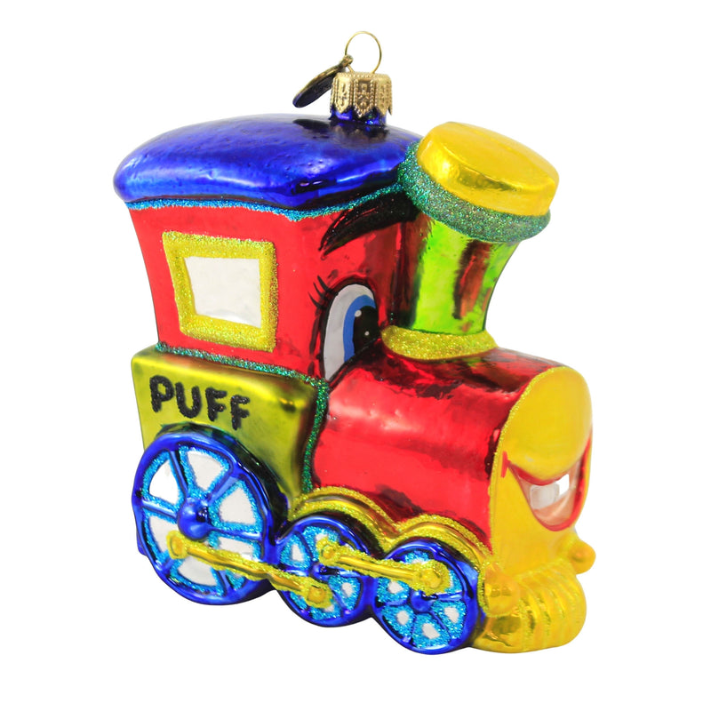 (51473) Blu Bom Puff Engine Train Ornament, 5.50 Inch, Thomas Christmas Toddler Baby 1105152