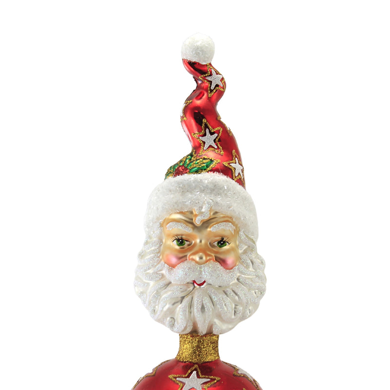 Blubom Santa Stars And Poinsettia - - SBKGifts.com