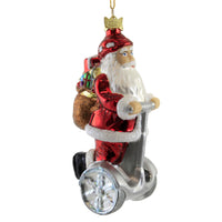 (51526) Noble Gems Electric Scooter Santa, 5.25 Inch, Delivering Gifts Nb1560