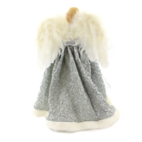 Christmas Silver/Gray Angel Tree Topper - - SBKGifts.com