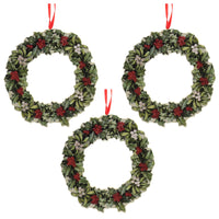 (51576) Holiday Ornament Wreath Dummy Board, 5.00 Inch, Christmas Holly Berries Rl9838