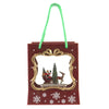 (51581) Christmas Light Up Gift Bag Water Table, 7.50 Inch, Santa Sleigh Reindeer Jel1402