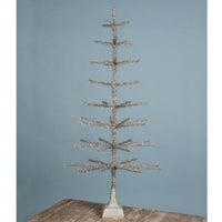 (51584) Christmas Shiny Trim Tree, 50.00 Inch, Tinsel Glittered Lc9594