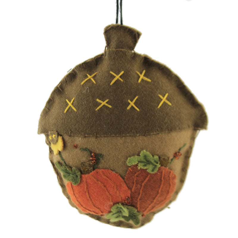 Holiday Ornament Acorn Applique - - SBKGifts.com