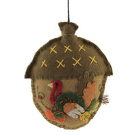 (51607) Holiday Ornament Acorn Applique, 4.50 Inch, Fall Thanksgiving Pumpkins Rl8247