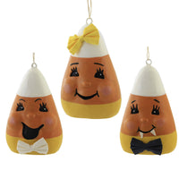 (51609) Holiday Ornament Silly Candy Corn, 3.50 Inch, Halloween Fangs Tf0149