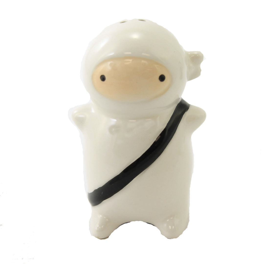 Tabletop Ninja Salt And Pepper Shaker Ceramic Japanese Art