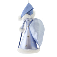 De Carlini Italian Ornaments Cerulean Santa - - SBKGifts.com