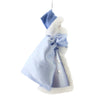 De Carlini Italian Ornaments Cerulean Santa - - SBKGifts.com