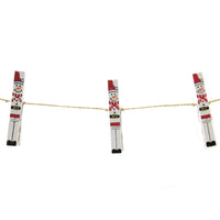 (51702) Christmas Snowman Clothespin Garland, 3.00 Inch, Christmas Winter String Gar74461