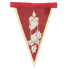 (51703) Christmas Vintage Christmas Banner, 8.50 Inch, Santa Snow Hanging Gar74633