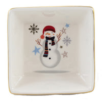 (51823) Tabletop Square Dish, 1.25 Inch, Christmas Container Wi0022