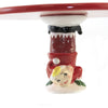 (51835) Tabletop Elf Tiered Pedestal Cake Plate, 6.25 Inch, Christmas Plater Stand Cs0136