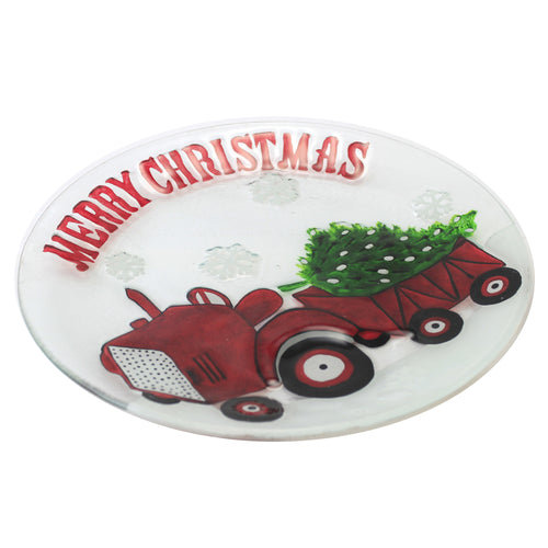 Tabletop Red Tractor Platter - - SBKGifts.com