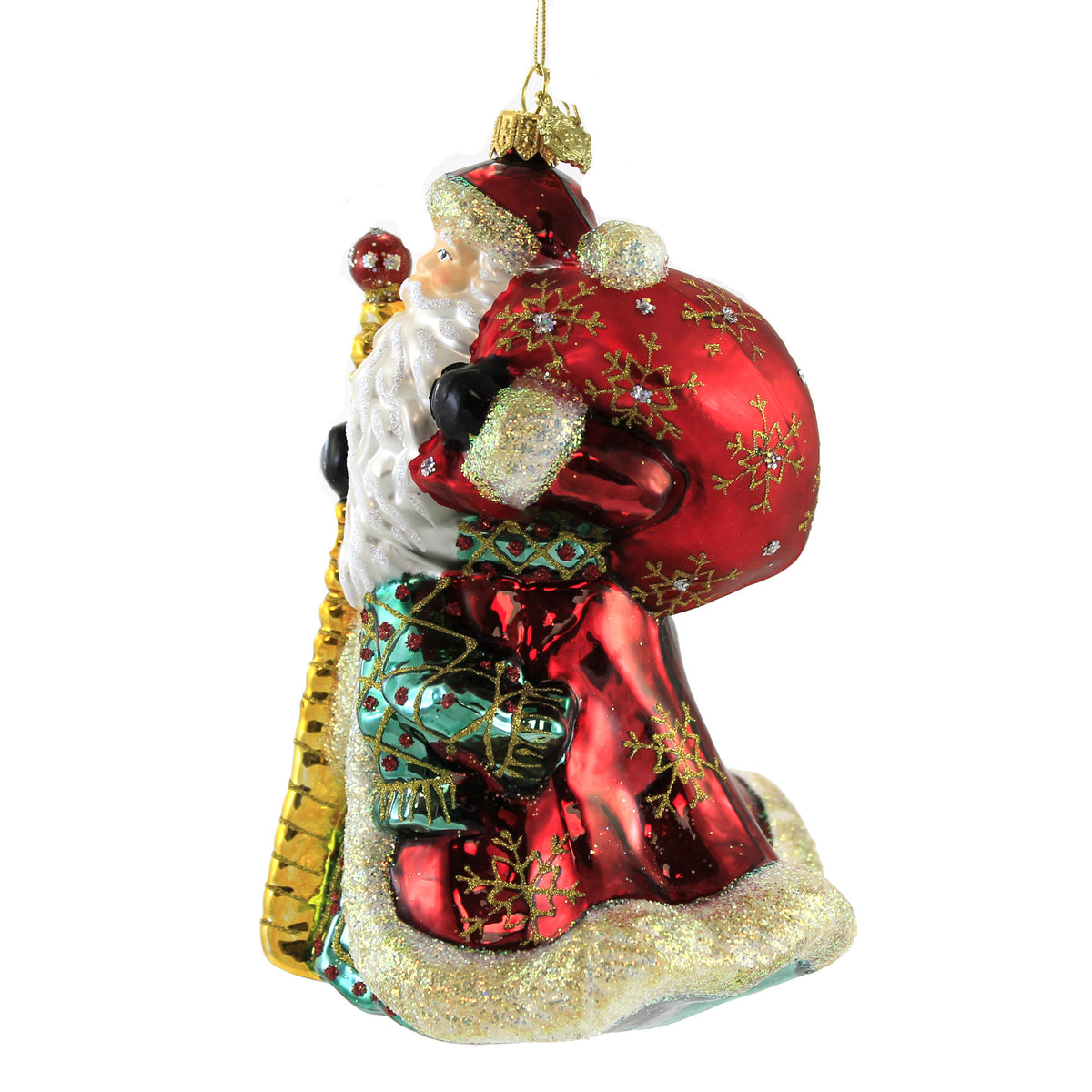 Huras Santa W/ Glittered Beard - - SBKGifts.com