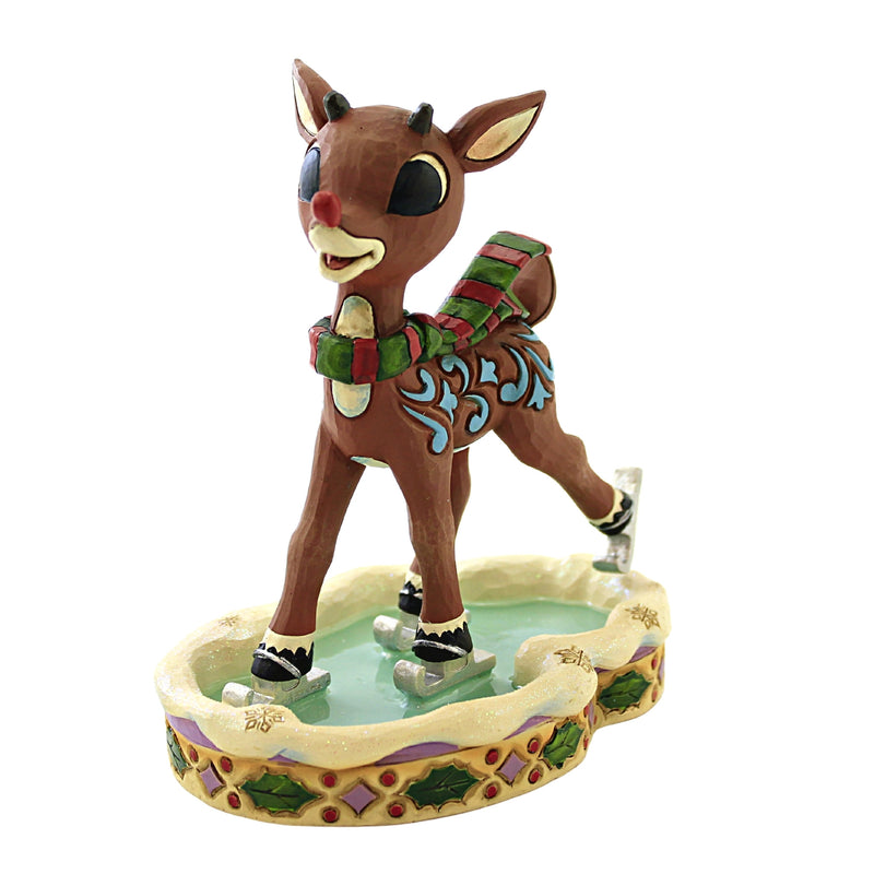 Jim Shore Rudolph Ice Skating - - SBKGifts.com