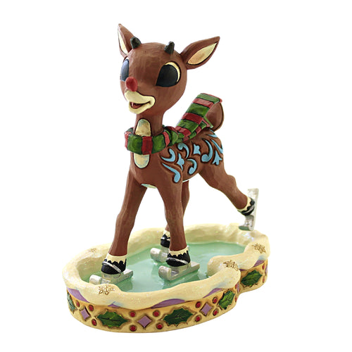 Jim Shore Rudolph Ice Skating - - SBKGifts.com