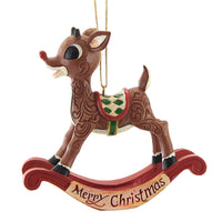 (51951) Jim Shore Rudolph As A Rocking Horse, 3.50 Inch, Red-Nosed Reindeer 6009114