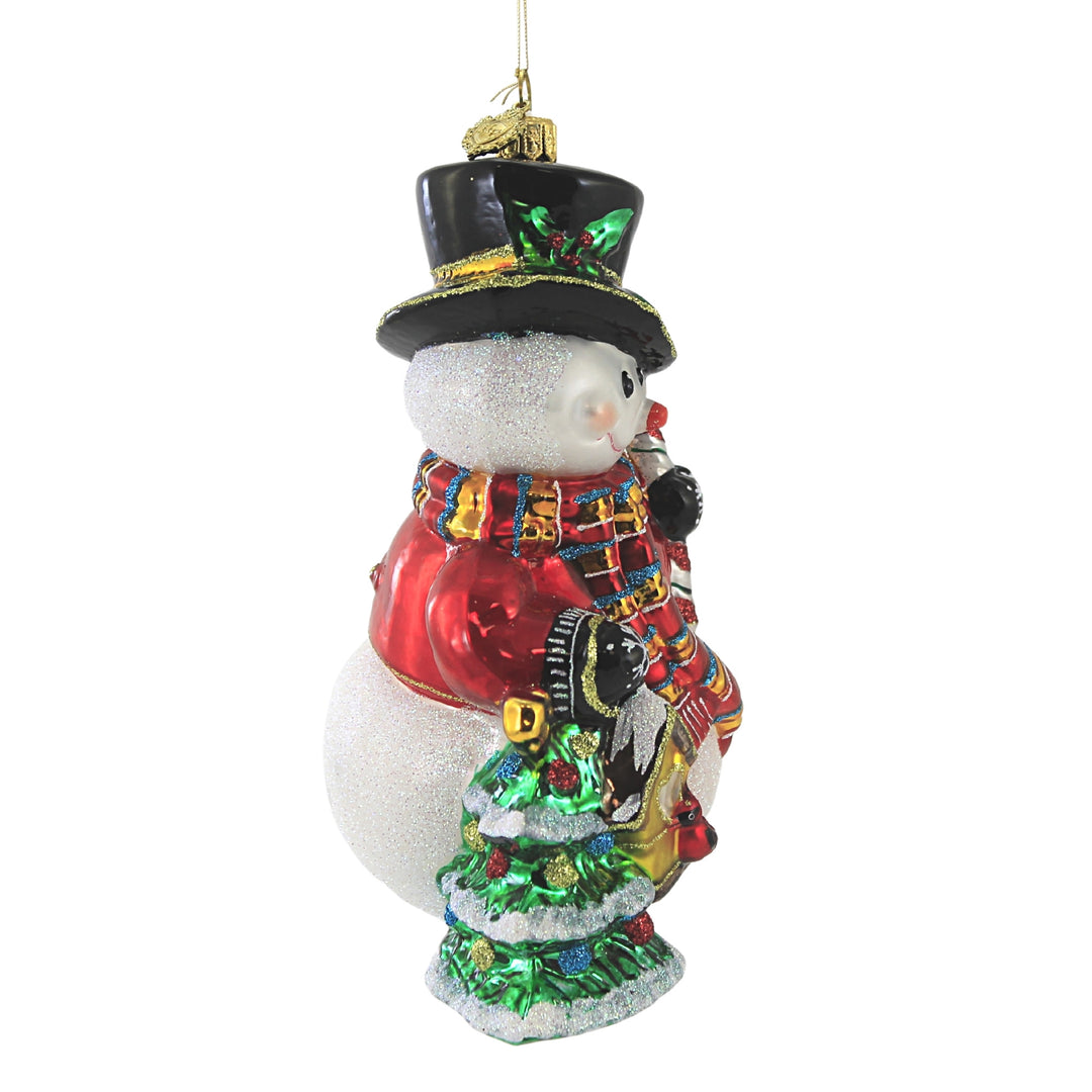 Cardinal Christmas Snowman - Christmas Village Accessories by Department 56