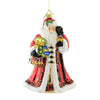 (51980) Huras Santa W/ Drum & Colorful Gifts, 7.50 Inch, Ornament Christmas Staff S455a