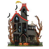 (52000) Halloween Halloween House, 17.50 Inch, Spooky Ghosts Lighted Cy0076