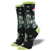 (52028) Novelty Socks Twas A Ghosty Christmas, 14.50 Inch, Santa Spooky Socks Wnc2154blk